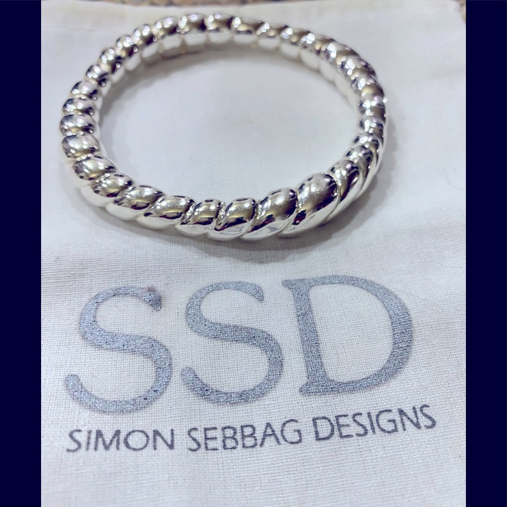 Simon Sebbag Designs bracelet. Will fit 7.5”-8” wrist! Sterling silver—with bag